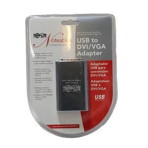 Tripp-Lite Adapter Notables USB to DVI/VGA 512 MB Memory New